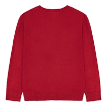 BIRKHOLM Strik Cardigan Chili Rød